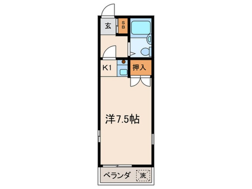 間取図 アベニ－ル赤堤