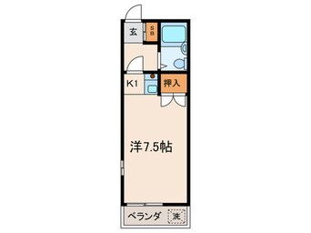 間取図 アベニ－ル赤堤