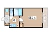 アドヴァンス石雅 1Kの間取り
