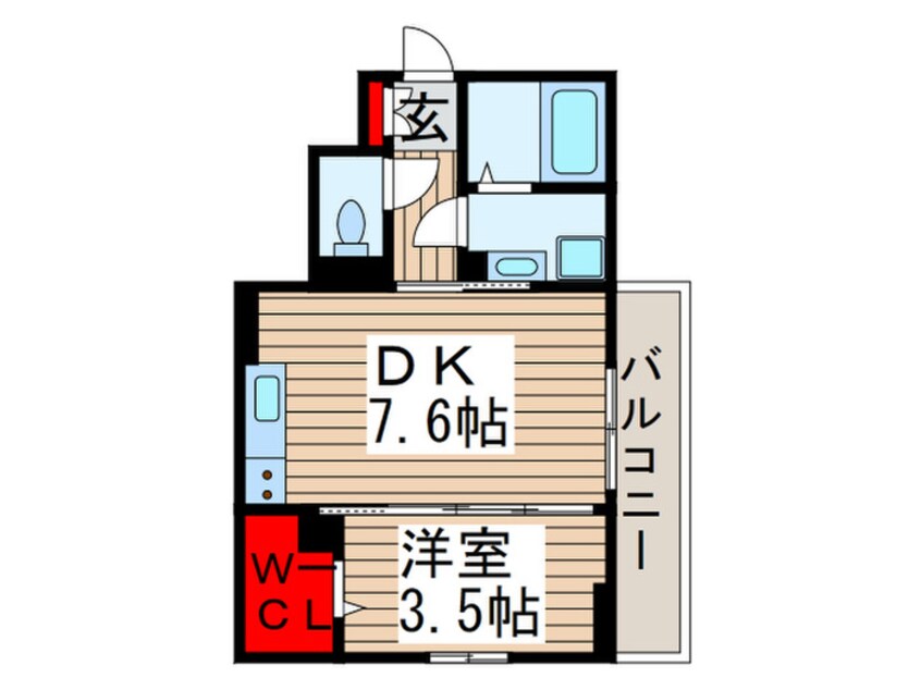 間取図 クレアシオン弁天