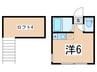 ユナイト保土ヶ谷ペトロフ 1Rの間取り