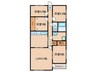 府中グリーンハイツ（210） 4LDKの間取り