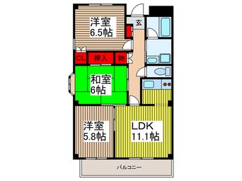 間取図 エスポワ－ル北浦和