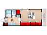 ロマネあけぼの 1Kの間取り