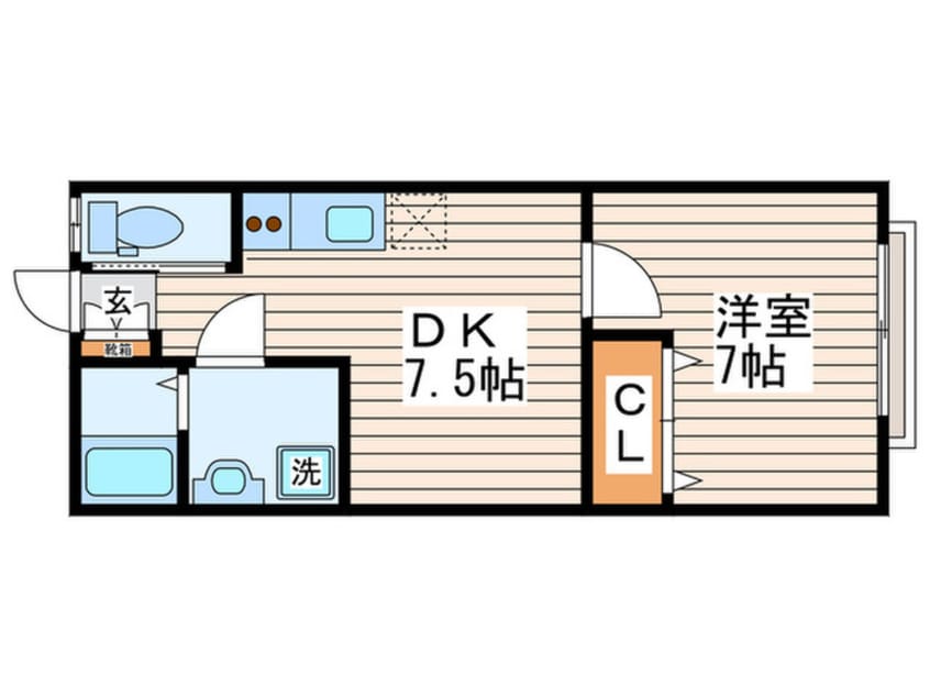 間取図 旭丘コーポ
