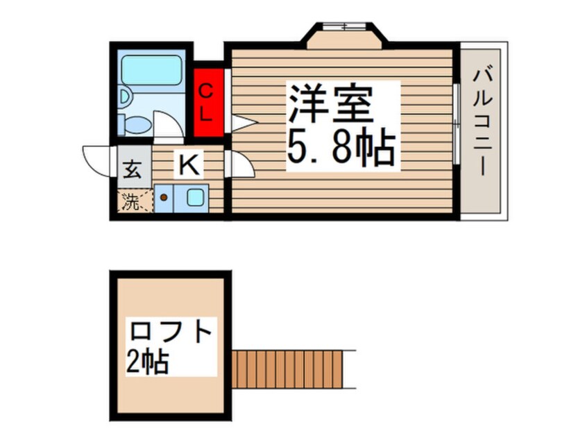 間取図 ローズアパートF15