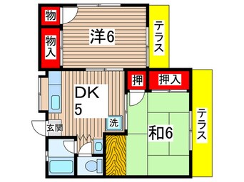 間取図 第２コ－ポ天神