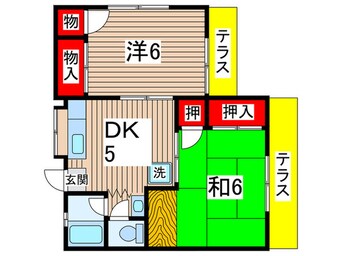 間取図 第２コ－ポ天神