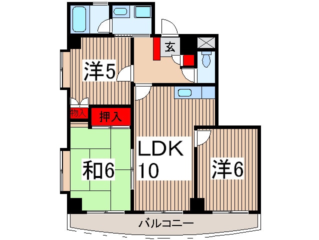 間取り図 ユ－ケ－小手指