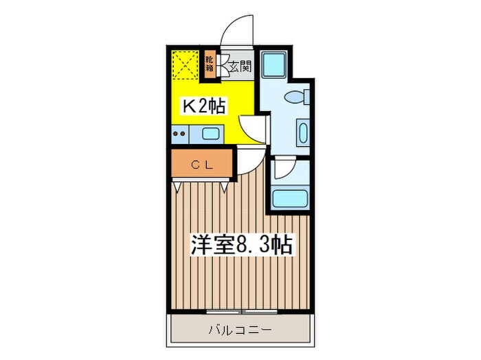 間取り図 スパシエエクレクト（304）
