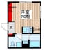 CASA PIAZZA錦糸町 1Rの間取り