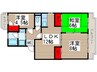 ファミドール  青葉 3LDKの間取り