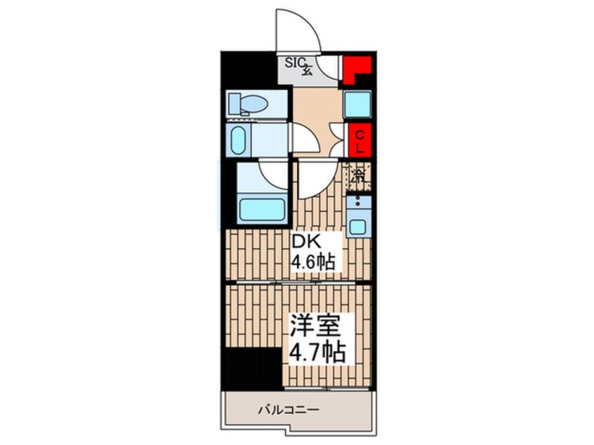 間取図 クレストコート蔵前レジデンス
