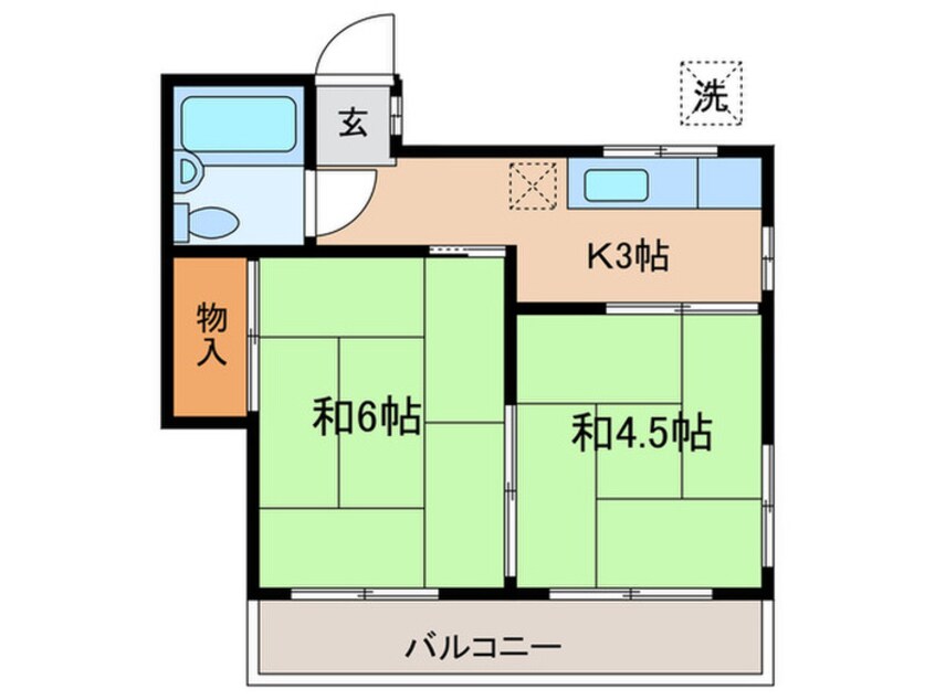 間取図 コーポ泉