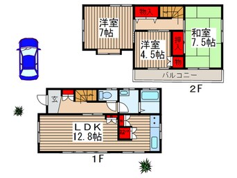 間取図 細野様上日出谷貸家