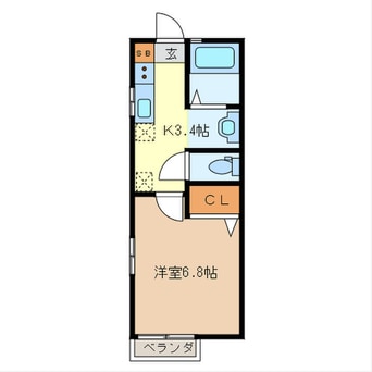 間取図 栗原ハイツＢ