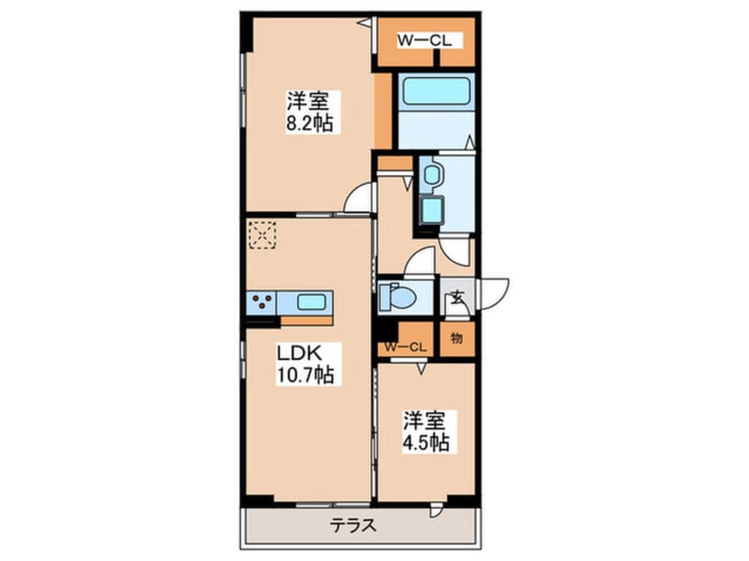 間取図 レイクラーヴォ