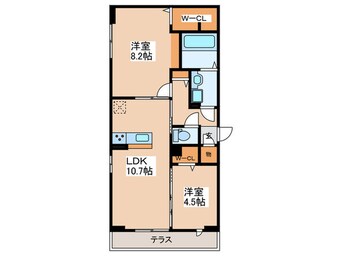 間取図 レイクラーヴォ