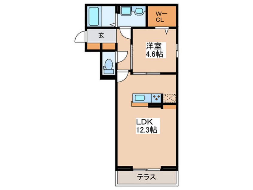 間取図 レイクラーヴォ