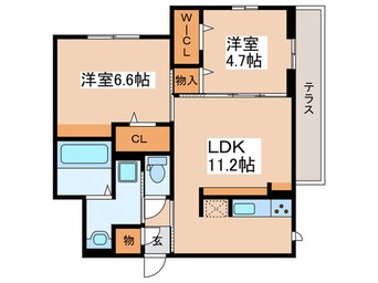 間取図 レイクラーヴォ