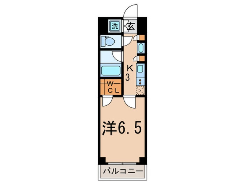 間取図 ルーブル泉岳寺前