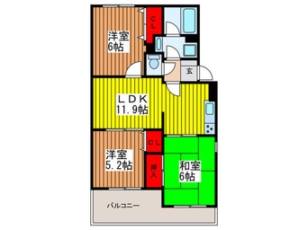 間取図 ヴァンベールアイリスⅢ