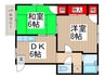 ビュ－コ－ト 2DKの間取り