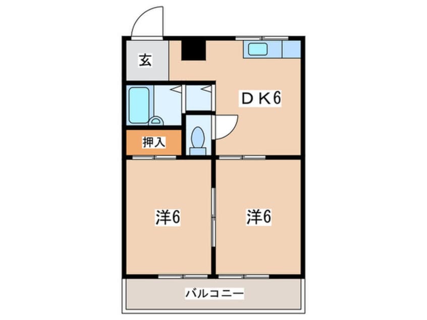 間取図 Ｙ．Ｋビル