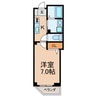 サクセスヒルズ 1Kの間取り