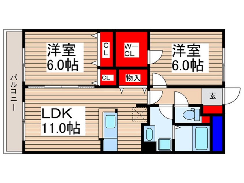 間取図 フォレスト・コート