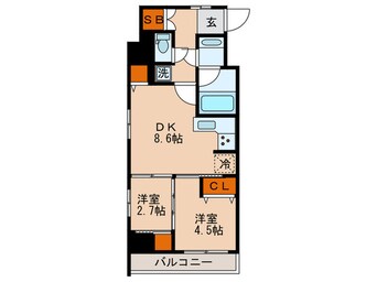 間取図 レジディア御茶ノ水Ⅲ