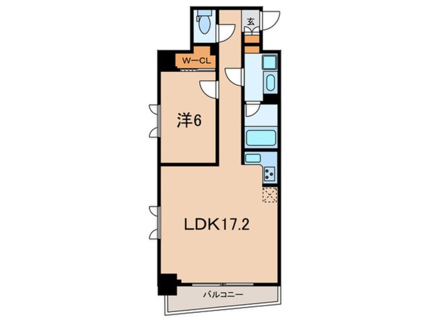 間取図 ｼﾃｨｲﾝﾃﾞｯｸｽ西五反田(803)