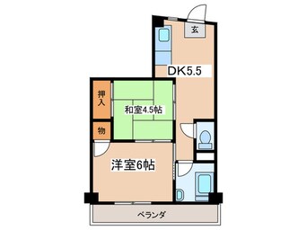 間取図 コーポ水明