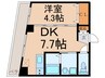 長生マンション 1DKの間取り