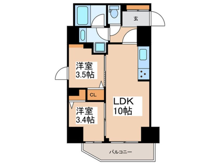 間取図 リテラス浅草橋イースト