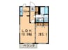 サニ－ハイツＮ 1LDKの間取り