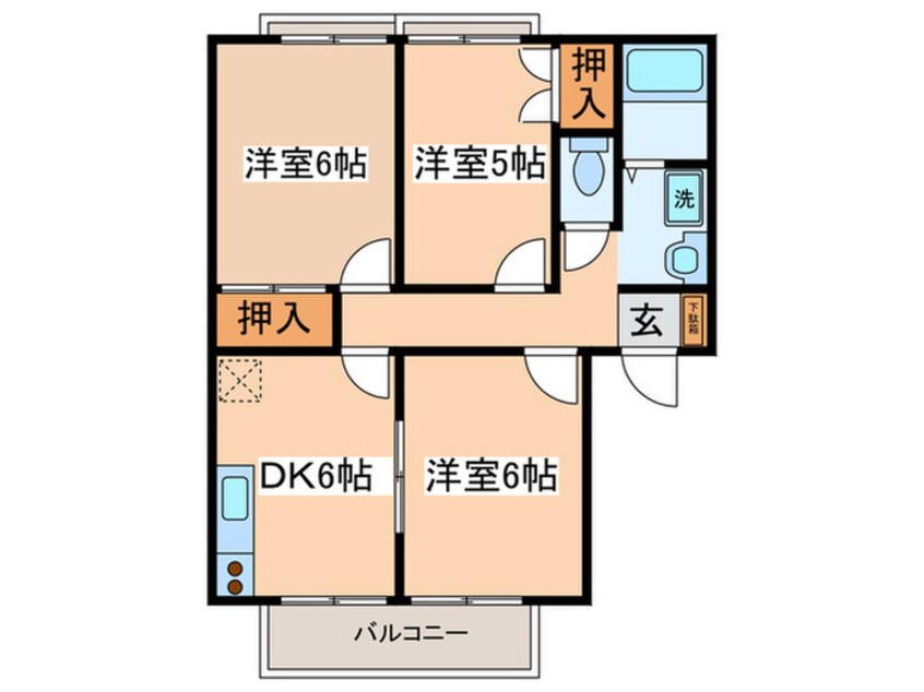 間取図 ロイヤル石川Ａ