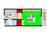 足立光コ－ポ 1Kの間取り