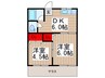 清水ハイツ 2DKの間取り