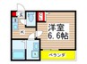 Ｇｎｏｓｉｓ花見川 1Kの間取り