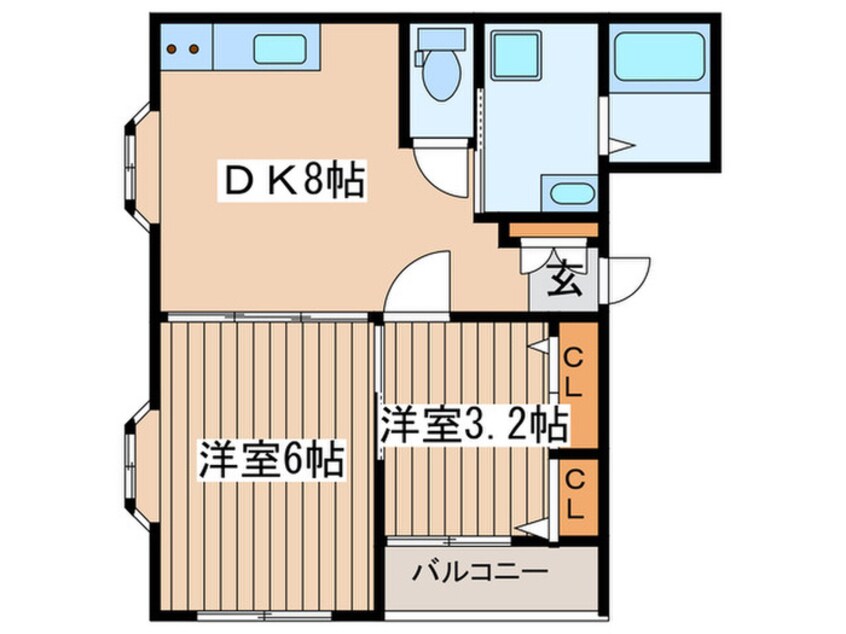 間取図 サンコーポ・５