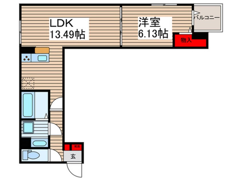 間取図 グラナーデ加賀