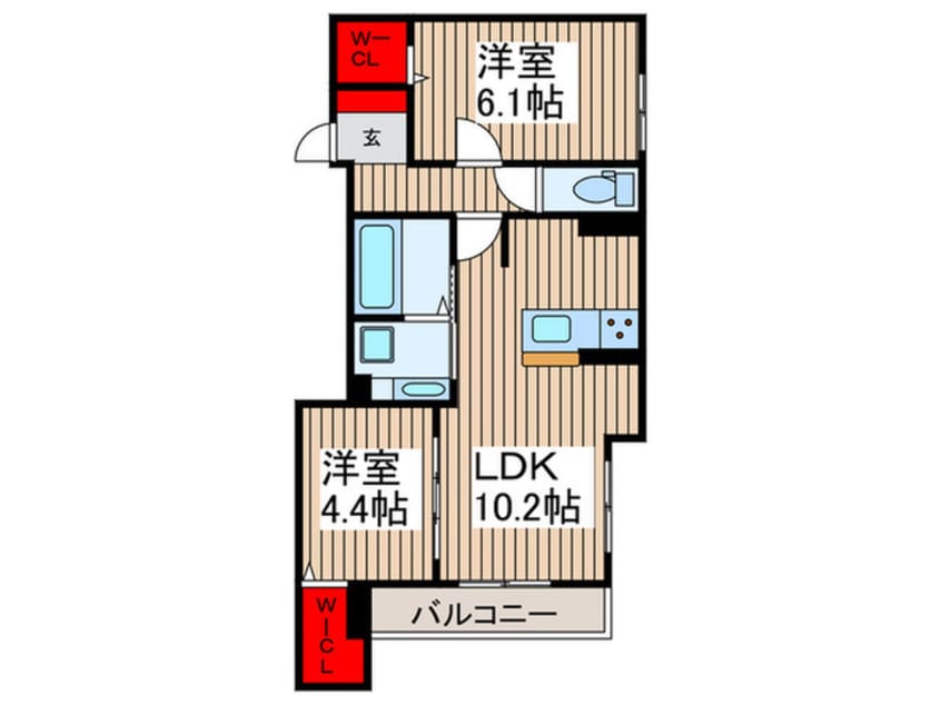 間取図 グラナーデ加賀