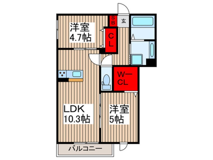 間取図 グラナーデ加賀