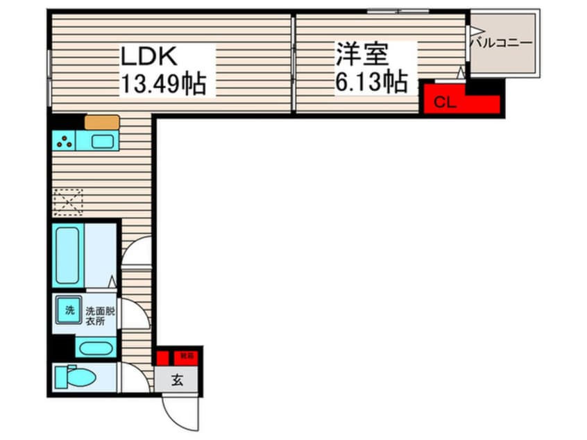 間取図 グラナーデ加賀