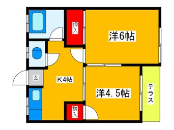 間取図 阿部荘