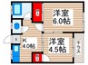 阿部荘 2Kの間取り
