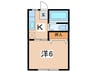シャルTOKIWA 1Kの間取り