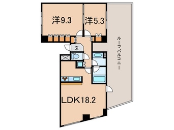 間取図 ﾊﾟｼﾌｨｯｸﾚｼﾞﾃﾞﾝｽ目黒本町