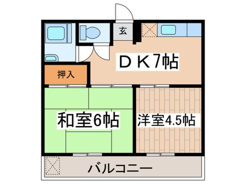 間取図 第二玉喜荘